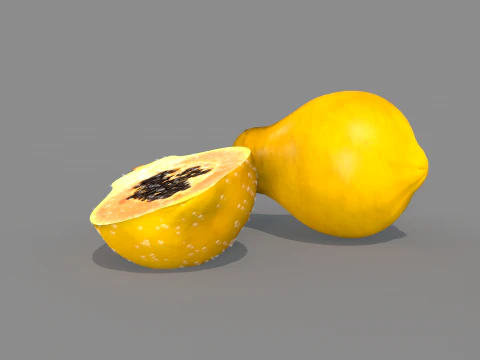 Fruta mamao 3D Model