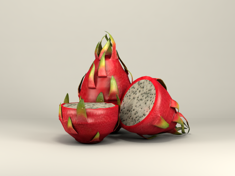 Fruta pitaya 3D Model