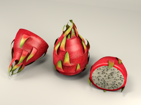 Fruta pitaya Modelo 3D