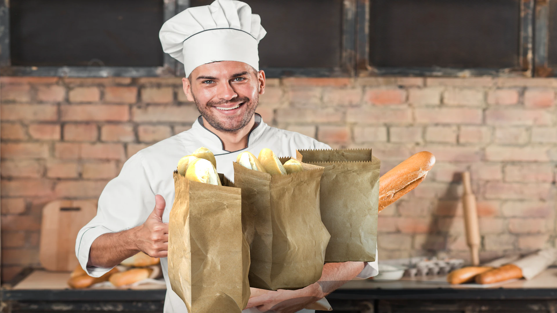 Saco com pao frances 3D Model .c4d .max .obj .3ds .fbx .stl .blend 