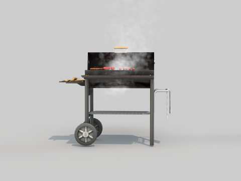 Grelha churrasco vapor 3D Модель