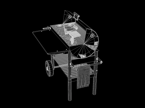 Grelha churrasco vapor 3D Модель