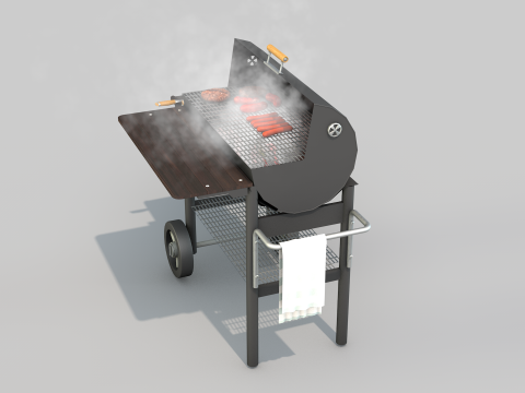Grelha churrasco vapor 3D Модель