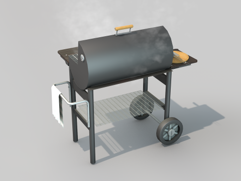 Grelha churrasco vapor 3D Модель