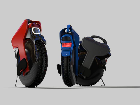 Electric Unicycle 3D Model
