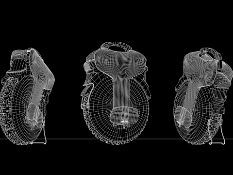 Electric Unicycle 3D Model