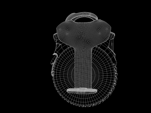 Electric Unicycle 3D Model