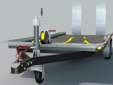 Plataforma do carro 3Dモデル