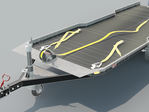 Plataforma do carro 3Dモデル