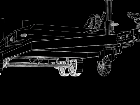 Plataforma do carro 3Dモデル