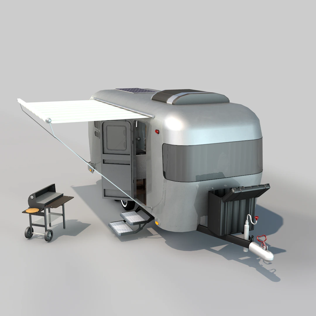 Trailer mobiliado 3D Model .c4d .max .obj .3ds .fbx .stl .blend 