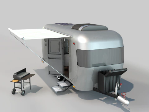 ट्रेलर जुटाना 3D मॉडल