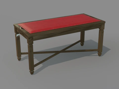 Rustic Dining Table alegro 3D Model