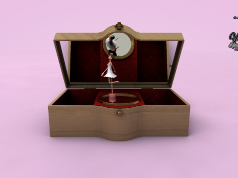 Ballerina Jewelry Box Modelo 3D