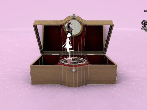 Ballerina Jewelry Box 3D Model