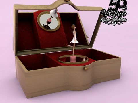 Ballerina Jewelry Box 3D Model
