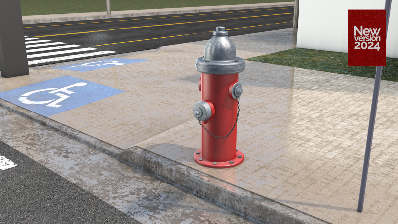 Hidrante ingls 3D 模型 .c4d .max .obj .3ds .fbx .stl .blend