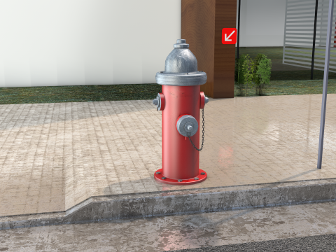 Hidrante ingls 3D 模型