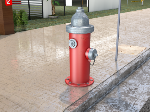 Hidrante ingls 3D 模型