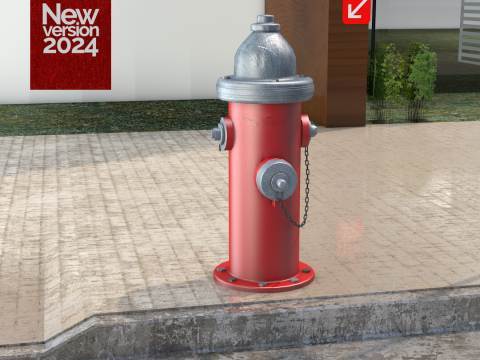 Hidrante ingls 3D 模型