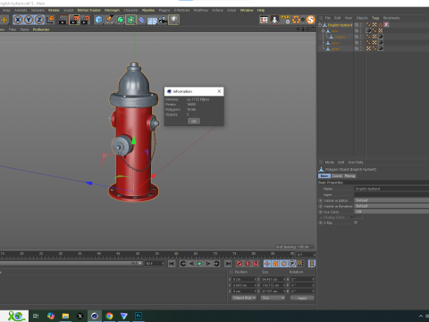 Hidrante ingls 3D 模型