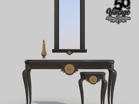 50s living room sideboard Modelo 3D