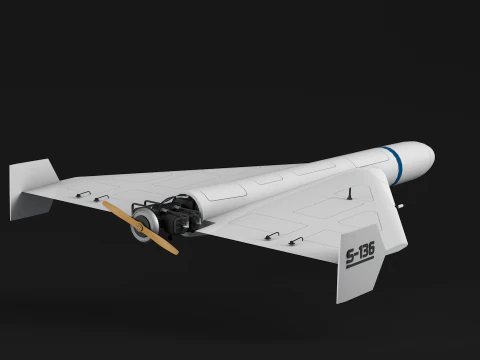 Дрон Шахед 136 3D Модель