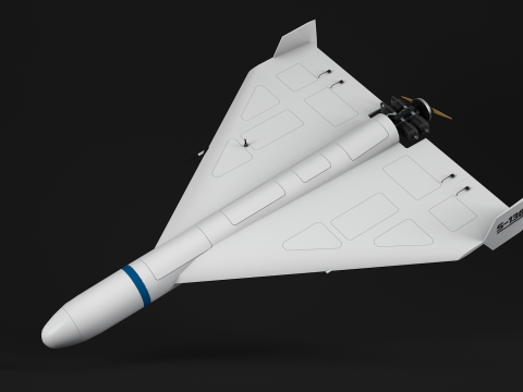 Drone Shahed 136 Modelo 3D