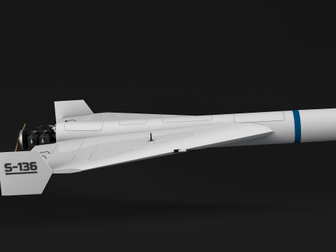 Drone Shahed 136 Modelo 3D