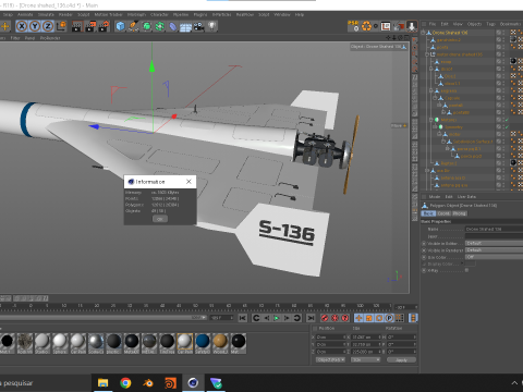 Drone Shahed 136 Modelo 3D