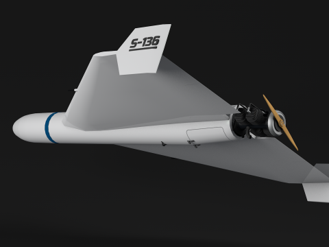 Drone Shahed 136 Modelo 3D