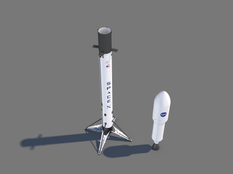 SpaceXStarlink 3Dモデル