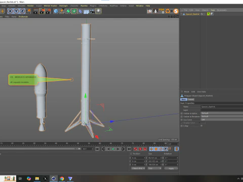SpaceXStarlink 3D Model