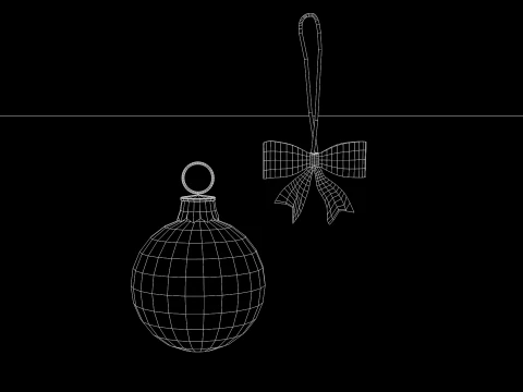 bola de natal Modelo 3D