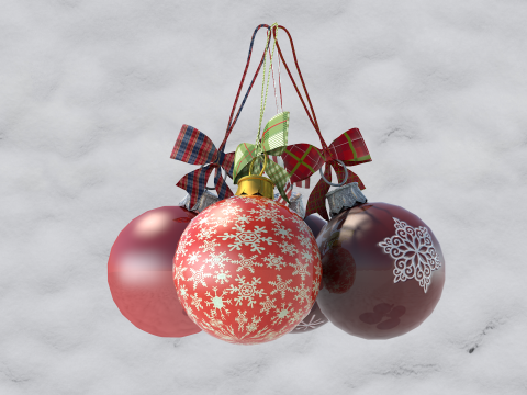 Bola de natal 3D-Modell