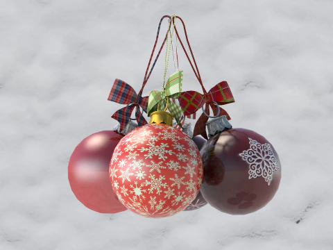 bola de natal Modelo 3D