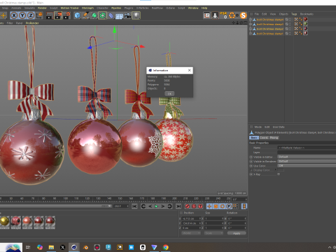Bola de natal 3D-Modell