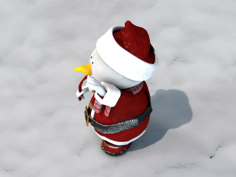 Boneco de neve noel 3D Model