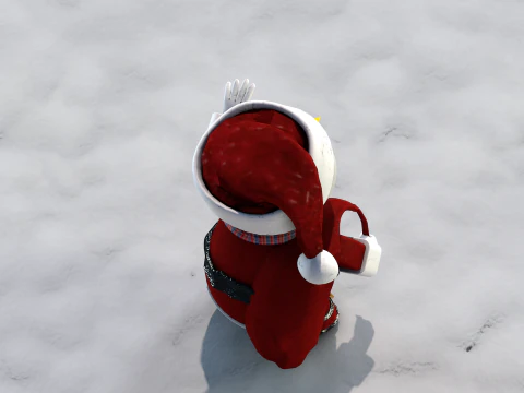 Boneco de neve noel 3D Model