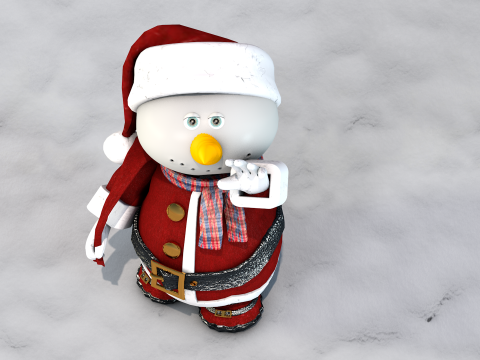 Boneco de neve noel 3D-Modell