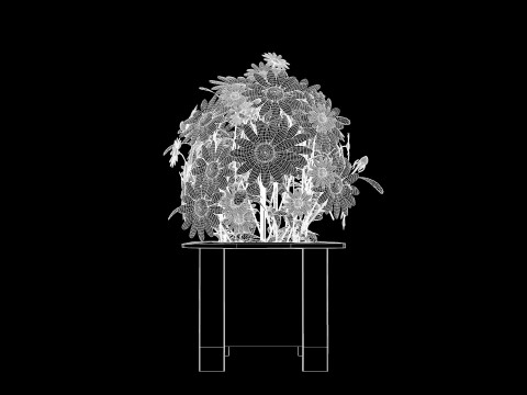 Vaso Flores Margaridas Rosas 3D Model