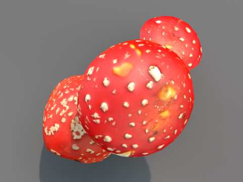 Cogumelos Red Cap Modelo 3D