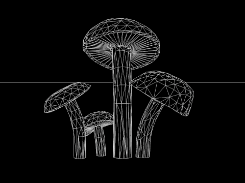 Cogumelos Red Cap Modelo 3D