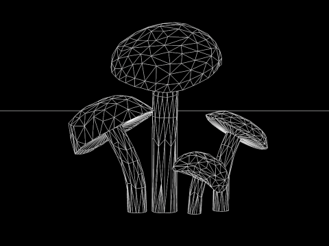 Cogumelos Red Cap Modelo 3D