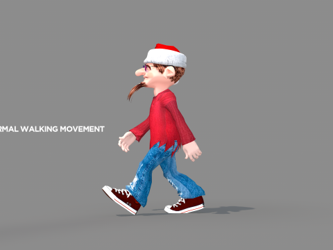 Happy Elf Character 3D मॉडल