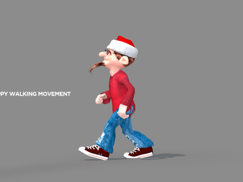 Happy Elf Character 3D मॉडल