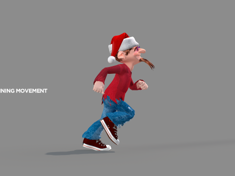 Happy Elf Character 3D मॉडल