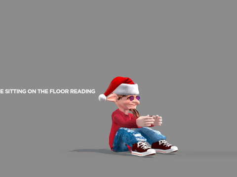 Happy Elf Character 3D मॉडल