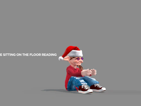 Happy Elf Character 3D Model
