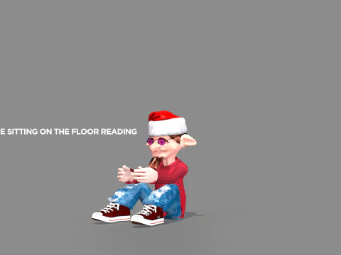 Happy Elf Character 3D Model